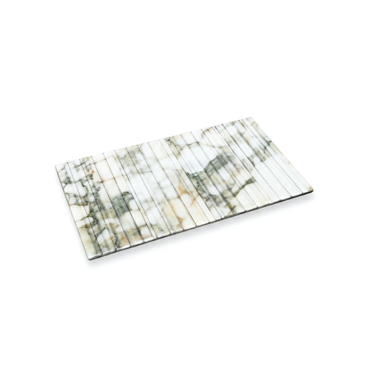 Fluted Marble Green: Flexi Placemat (13" x 7.5")