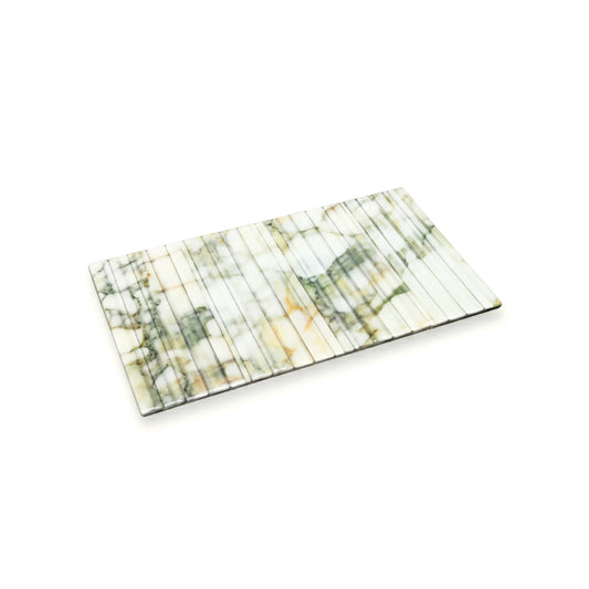 Fluted Marble Green: Flexi Placemat (13" x 7.5")