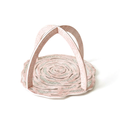 Lotus & Rosette Peach: Criss Cross Platter