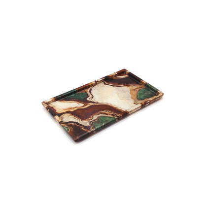 Earth Marble: Rectangular Platter
