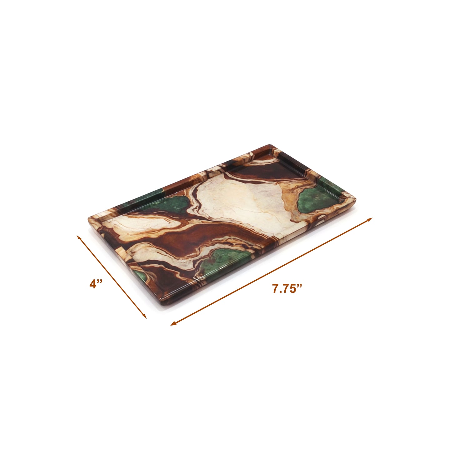 Earth Marble: Rectangular Platter