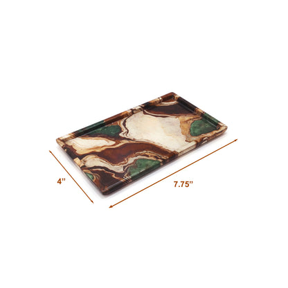 Earth Marble: Rectangular Platter