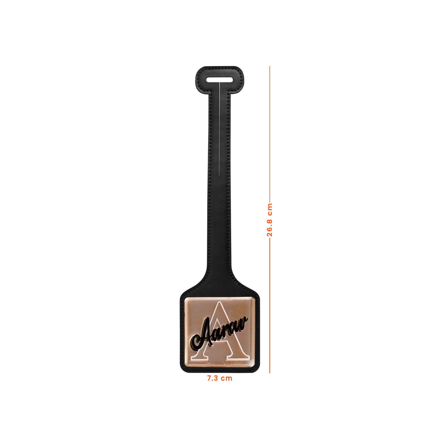 Rosegold Black PU Luggage Tag (Set of 2)