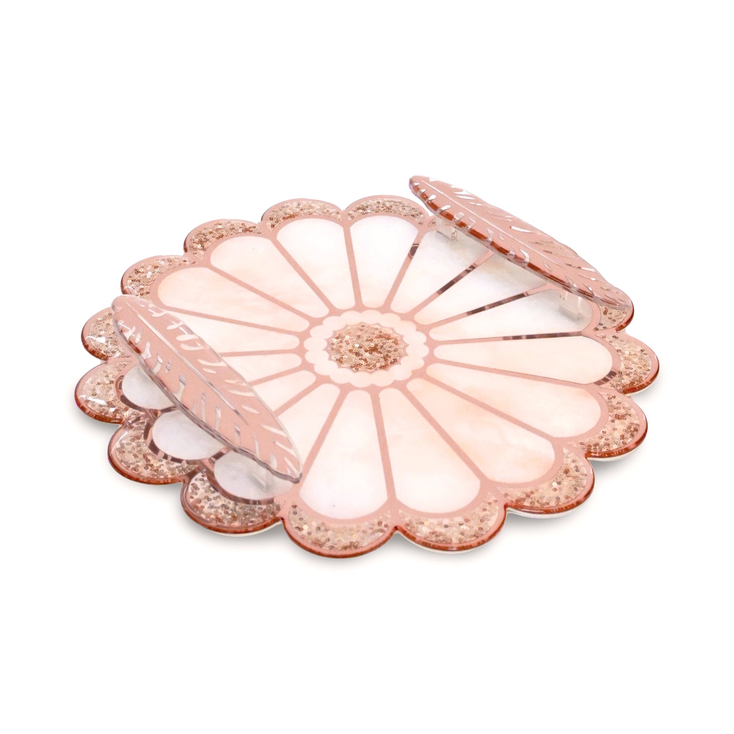 Daisy Rose Gold: Round Tray