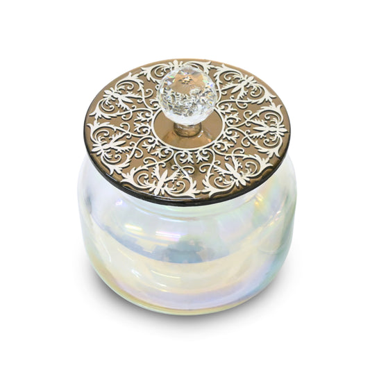 Royal Gray With Silver: Jar With Lid