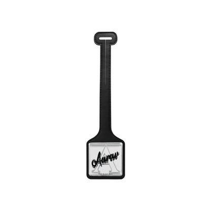 Silver Black PU Luggage Tag (Set of 2)