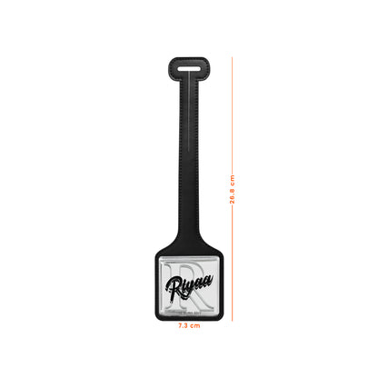 Silver Black PU Luggage Tag (Set of 2)