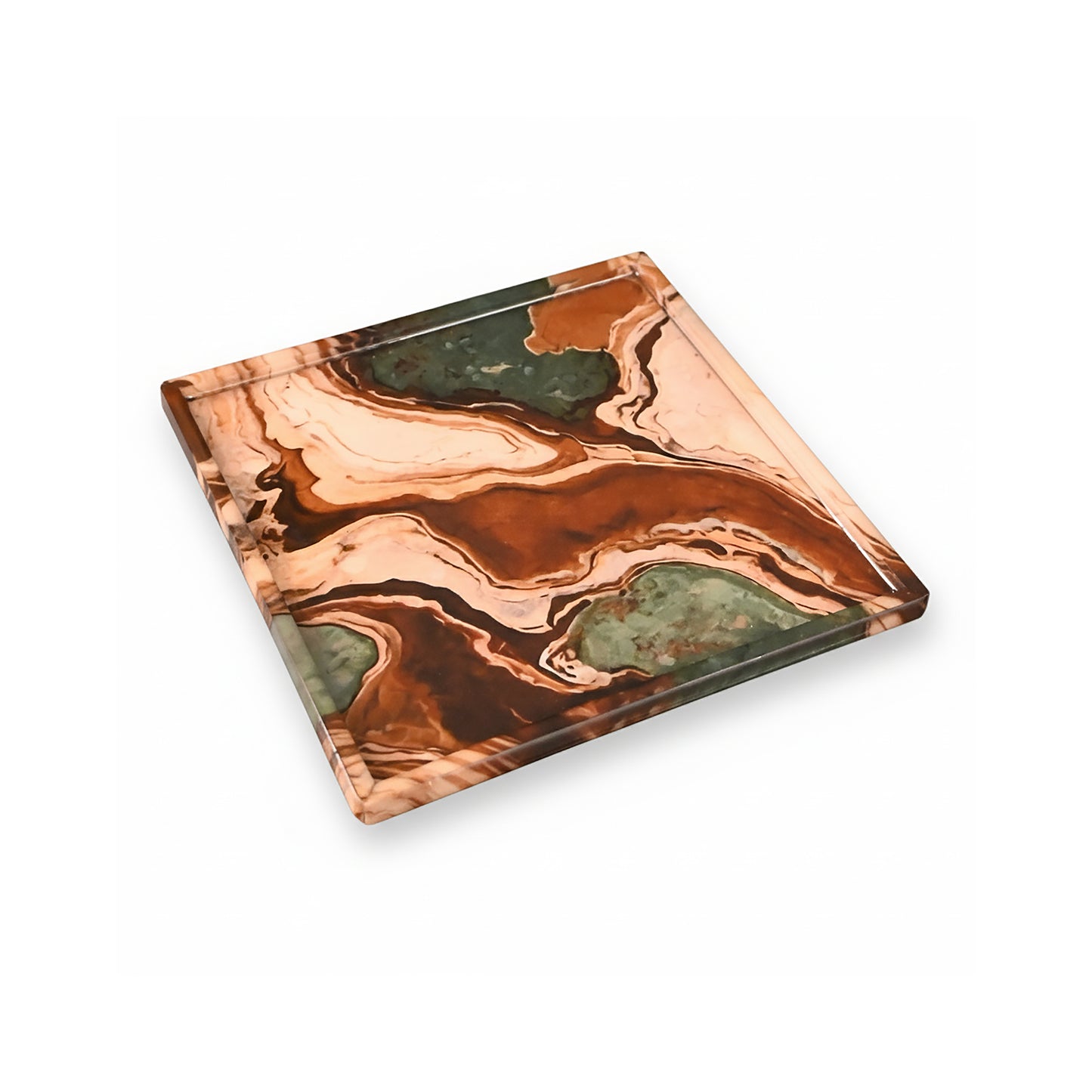Earth Marble: Small Platter Tray