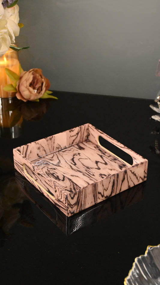 Oak Elegance: Small 4 Wall Tray