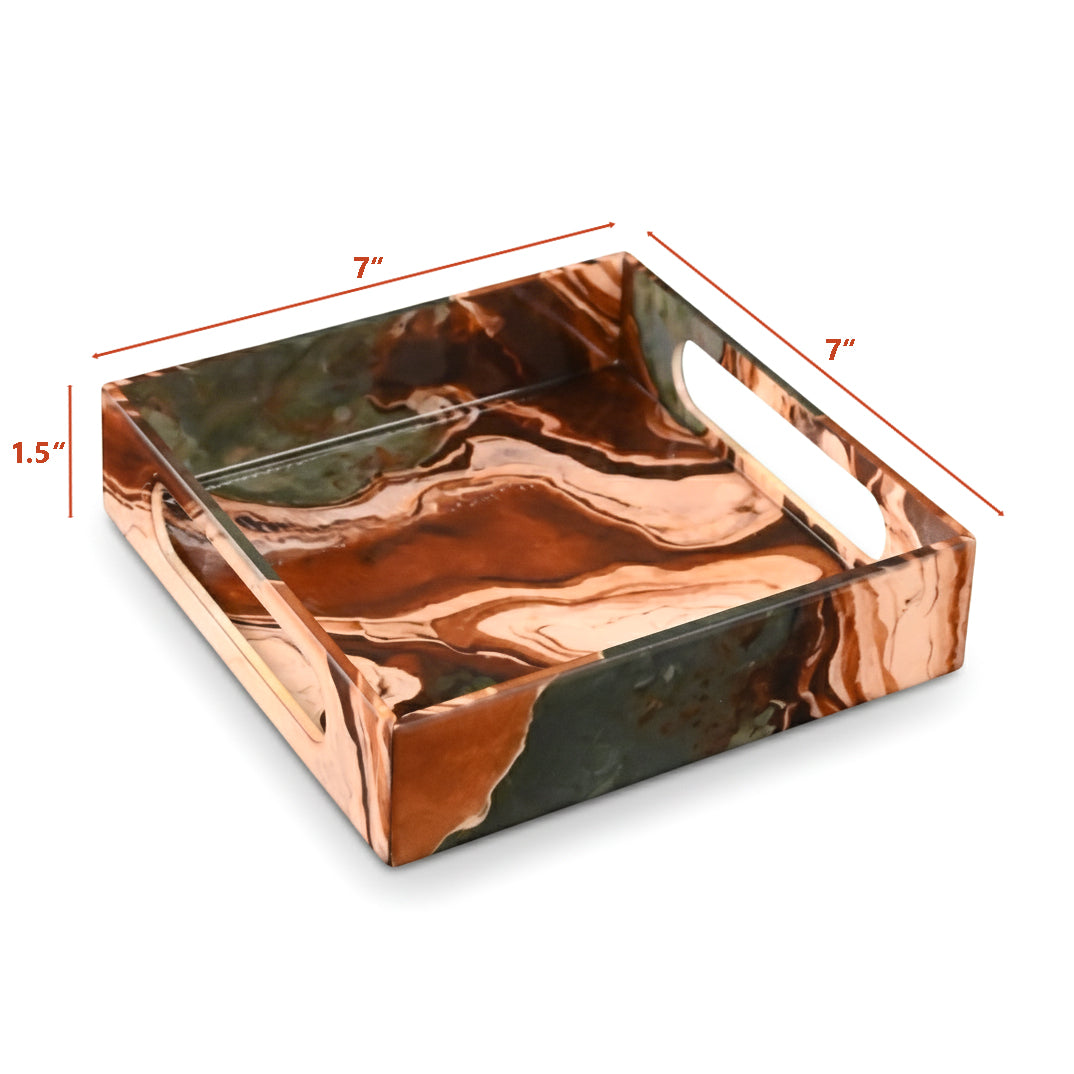 Earth Marble: Small Wall Tray