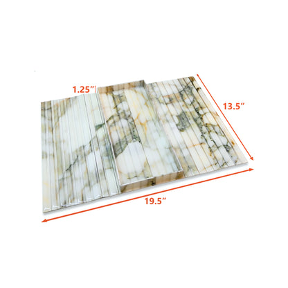 Fluted Marble Green: Sofa Tray