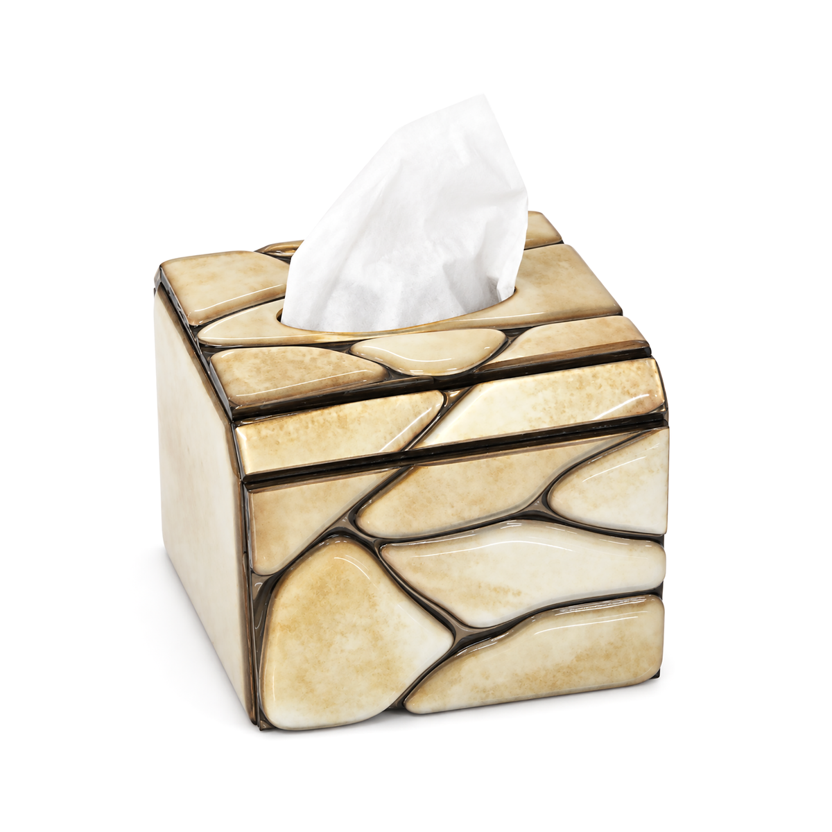 Pebbles: Mini Square Tissue Box