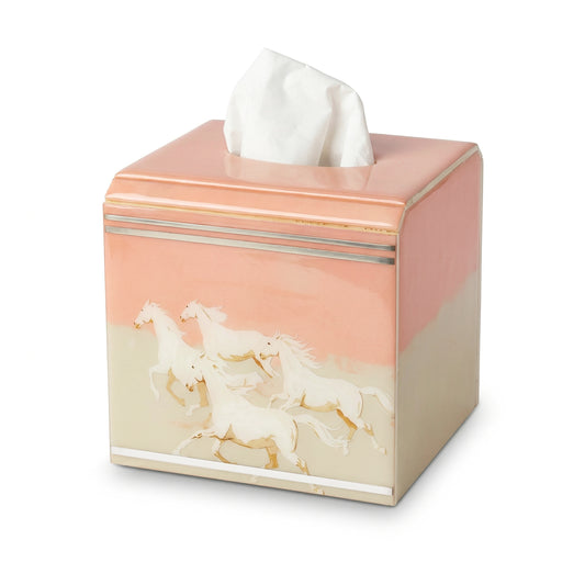 Stallion: Square Tissue Box