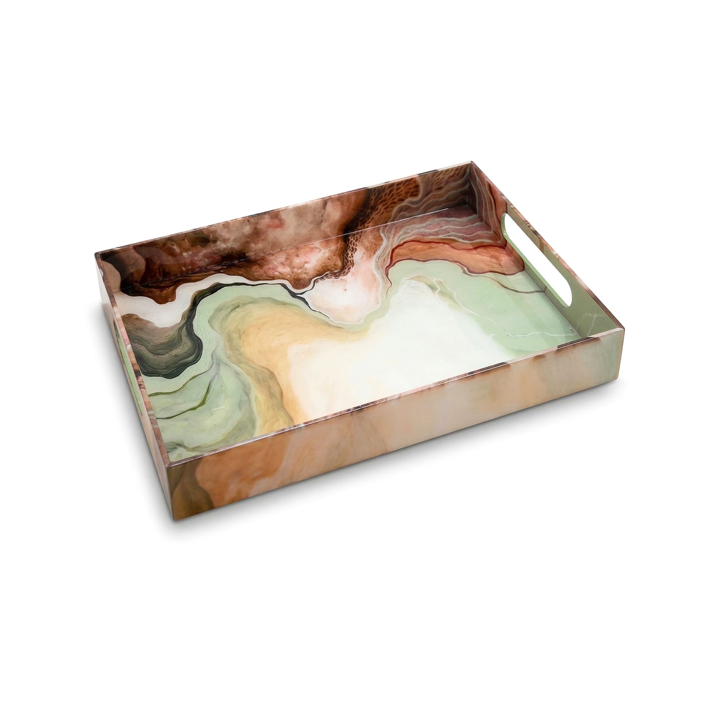 Desert Symphony: Rectangular 4 Wall Tray