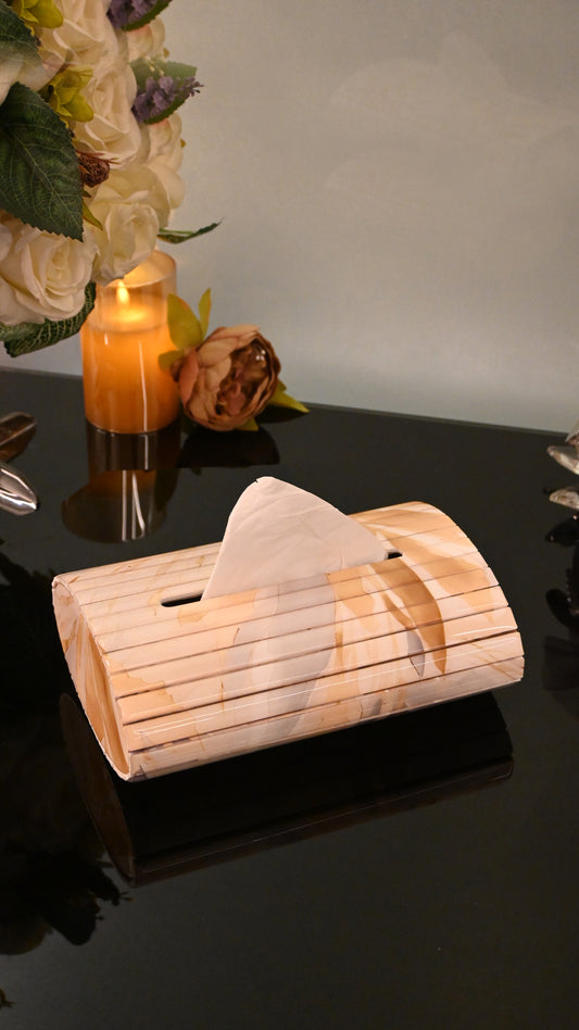 Golden Bloom: Flexi Oval Tissue Box