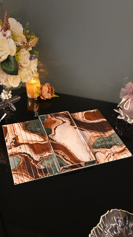 Earth Marble: Sofa Tray