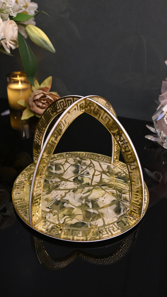 Broken Tree Green: Criss Cross Platter