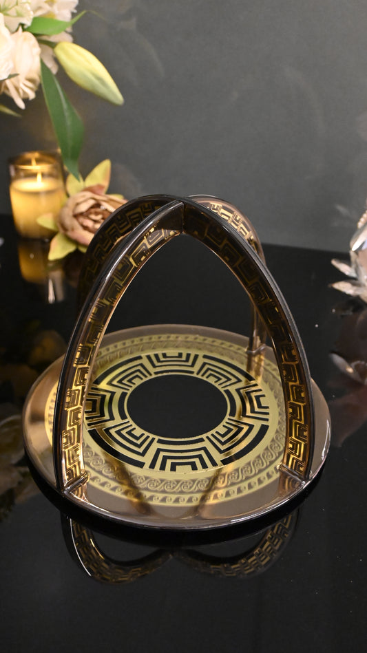 Metallic Gold: Criss-Cross Serving Platter