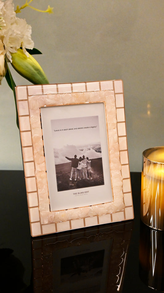 High Low Stone Pink: Photo Frame