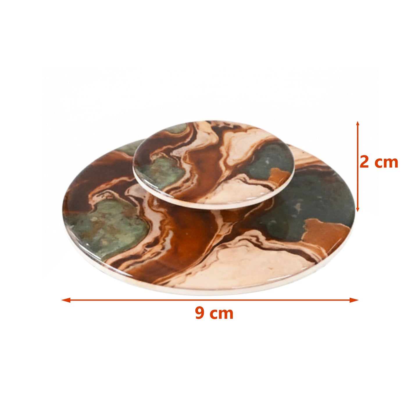 Earth Marble: Lids (Set Of 2)