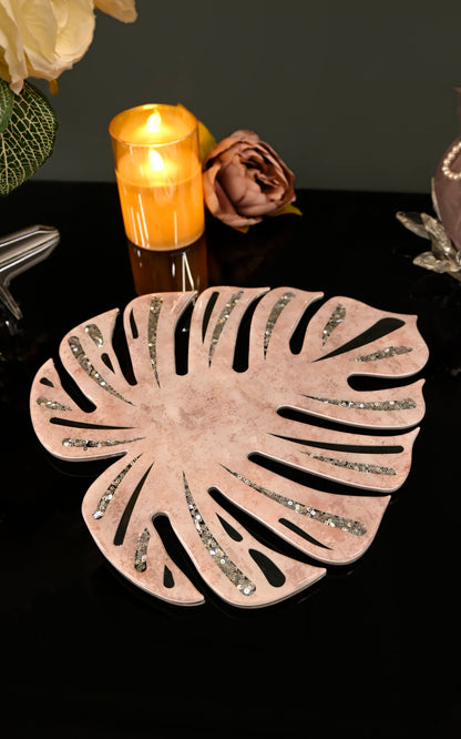 Lotus & Rosette Peach: Leaf Placemat