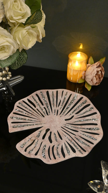 Lotus & Rosette Peach: Round Placemat