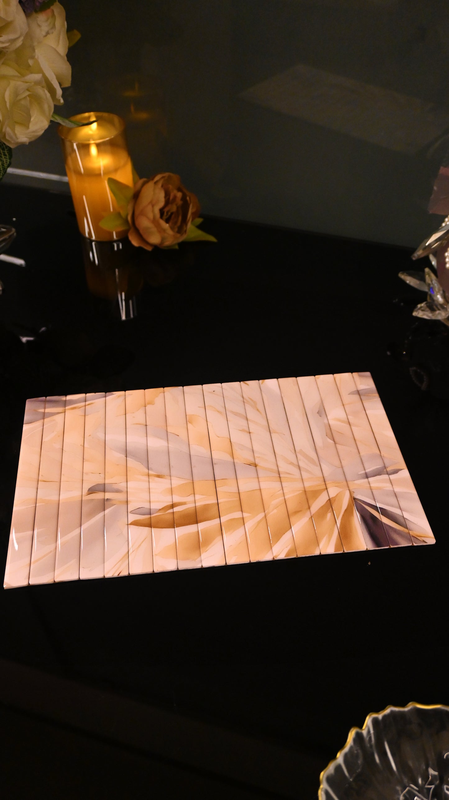 Golden Bloom: Flexi Placemat (13" x 7.5")