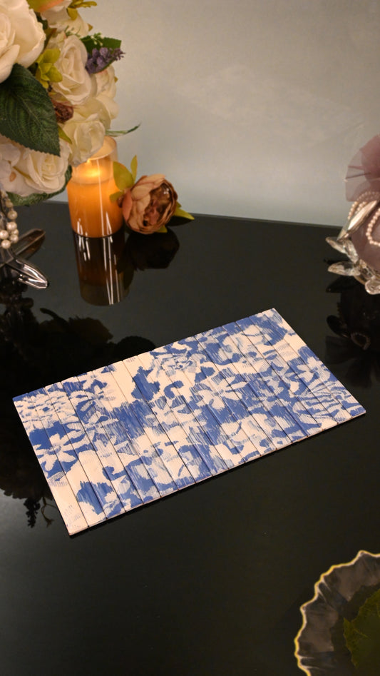 Floral Blue: Flexi Placemat (13" x 7.5")