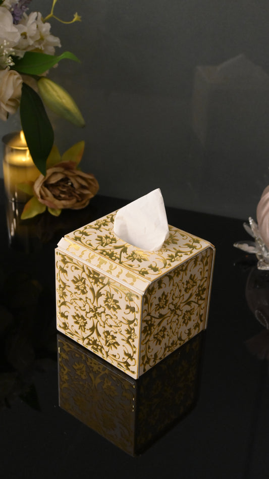 Ferns & Petals: Square Tissue Box