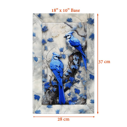 Autumn Blue Jay: 3D Wallart