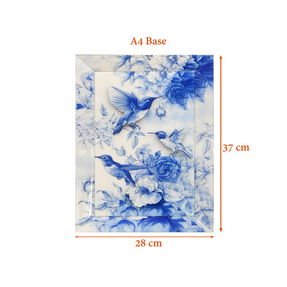 Blossom Hummingbirds: 3D Wallart