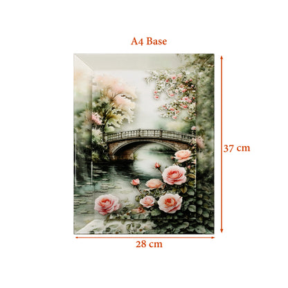 Wishpering Roses: 3D Wallart