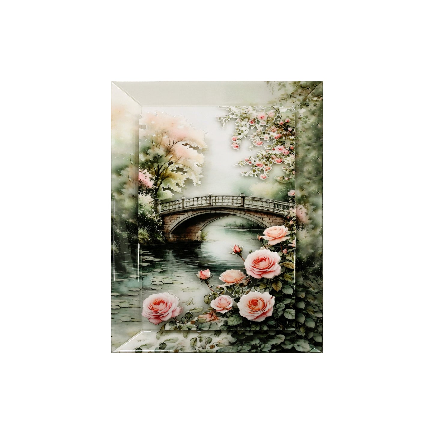 Wishpering Roses: 3D Wallart