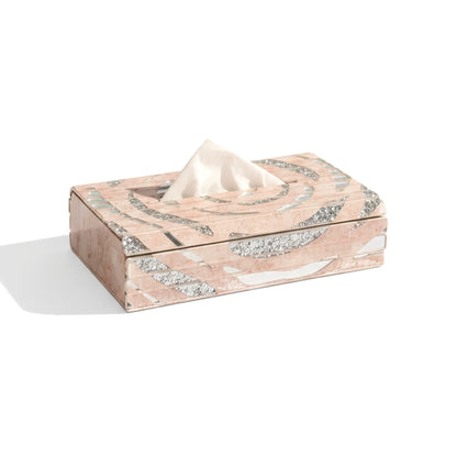 Lotus & Rosette Peach: Flexi Sleek Tissue Box