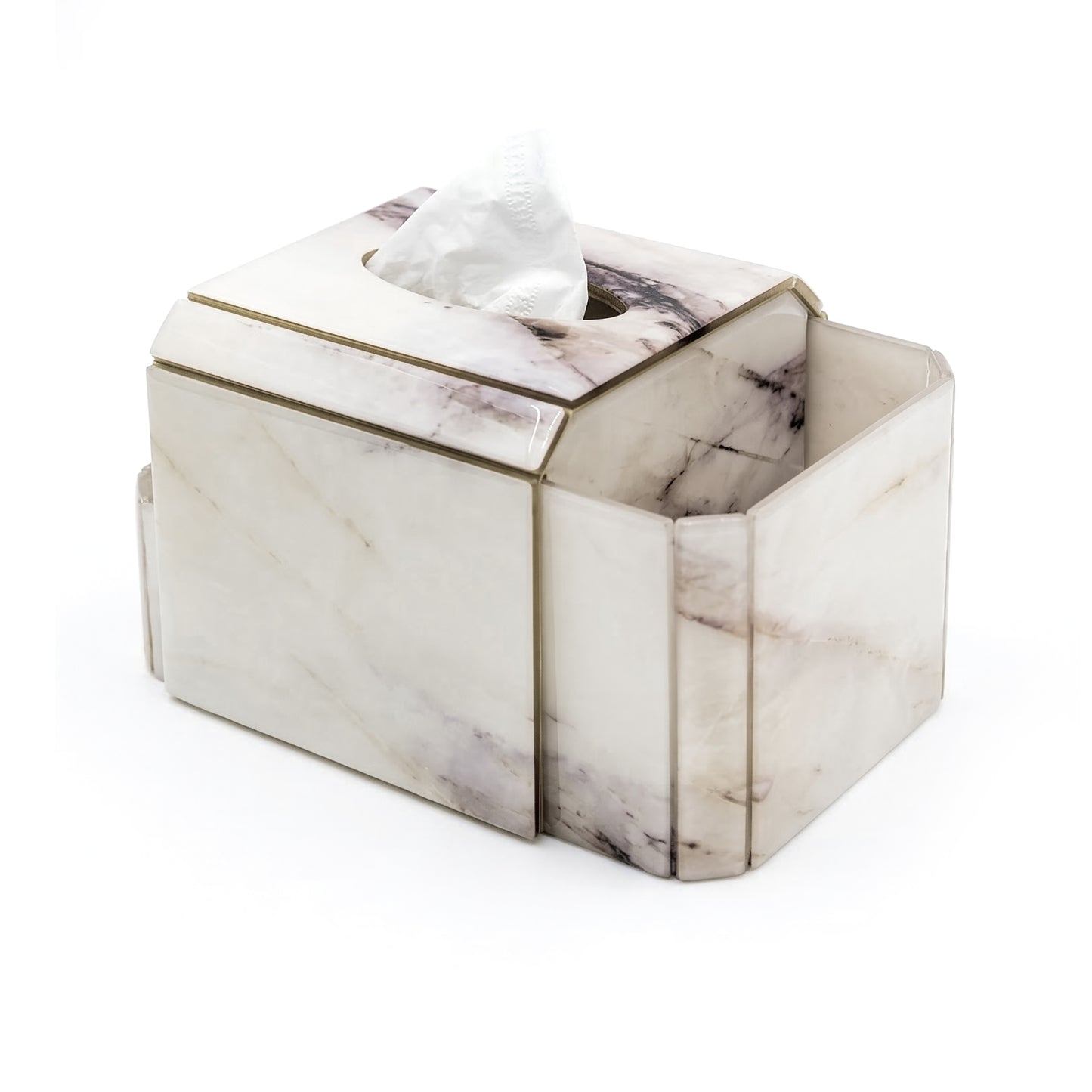 Italian Marble: Tissue Box Organiser