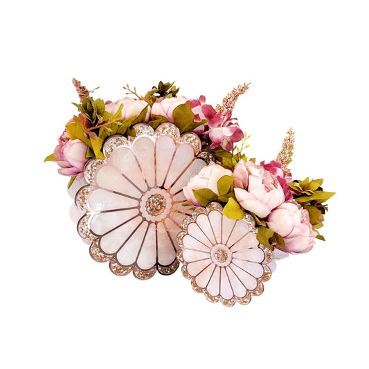 Daisy Rose Gold: 10" Vase