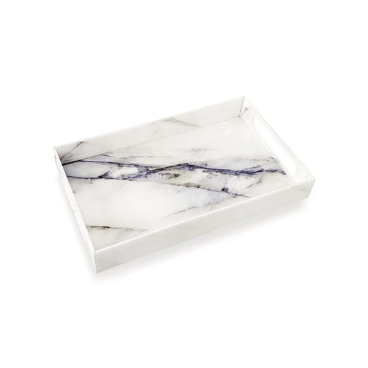Italian Marble: Rectangular 4 Wall Tray
