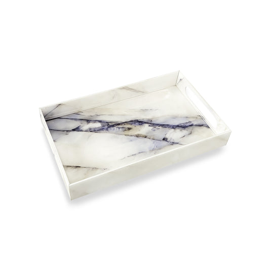 Italian Marble: Rectangular 4 Wall Tray