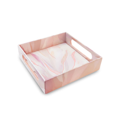 Pink Bloom: Square Wall Tray