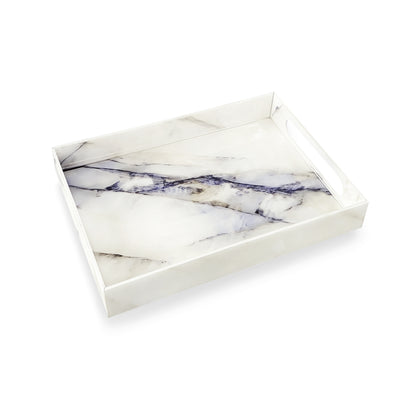 Italian Marble: Rectangular 4 Wall Tray