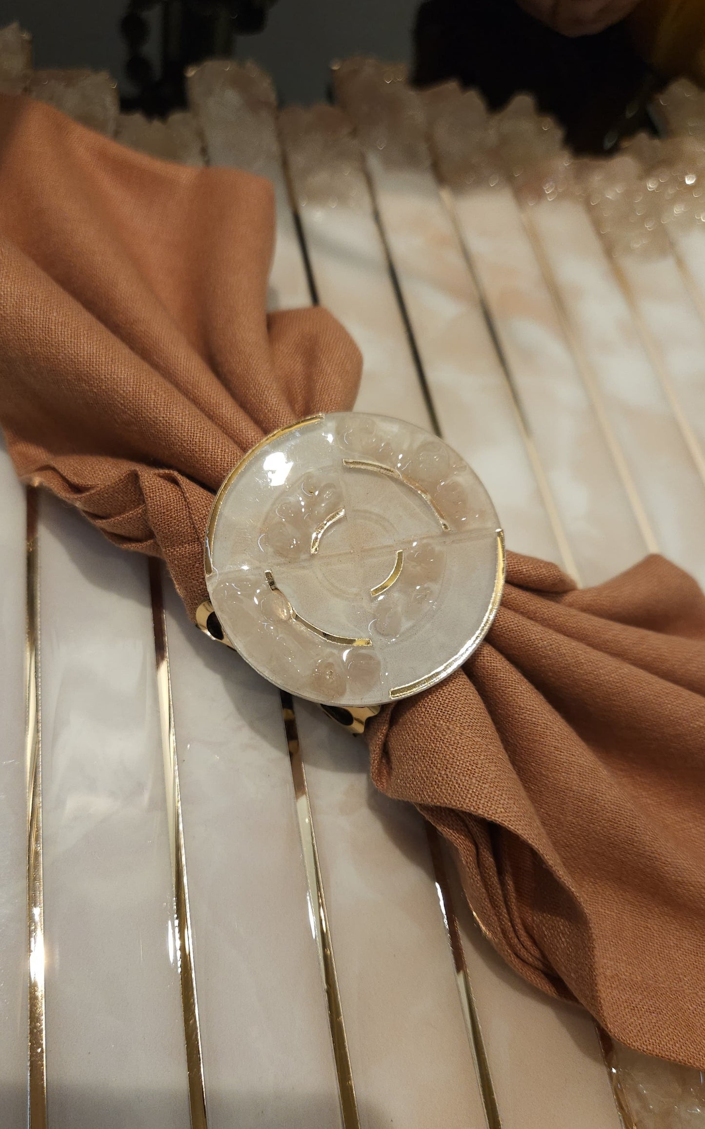 High Low Stone: Napkin Ring (Set Of 4)