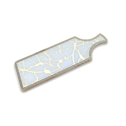 Broken Tree Black White Gold: Bat Platter