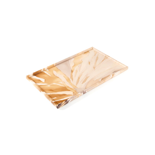 Golden Bloom: Platter Tray