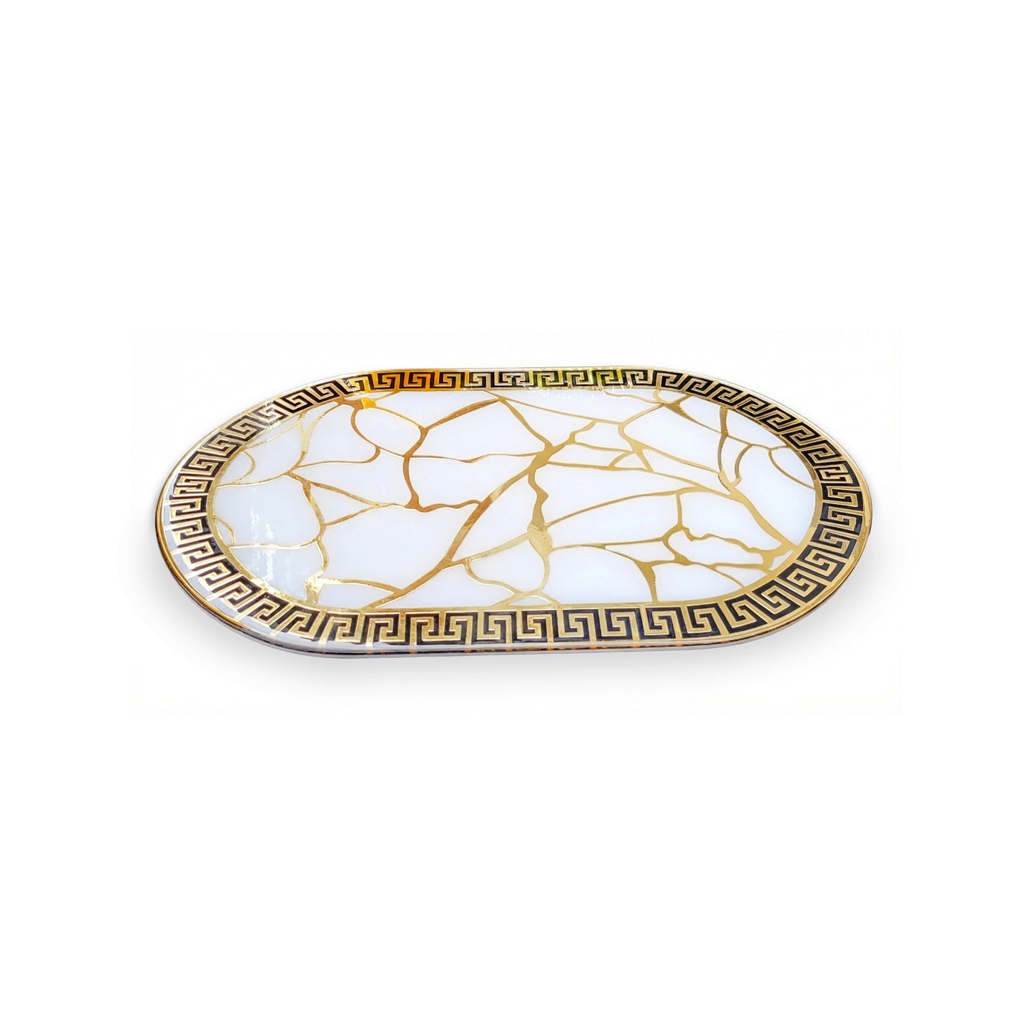 Broken Tree Black White Gold: Capsule Placemat