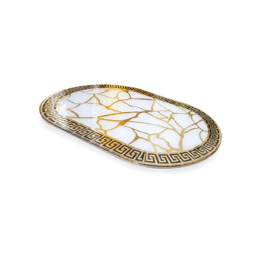 Broken Tree Black White Gold: Capsule Placemat