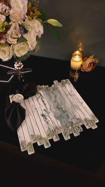 High Low Stones Green: Placemat 16"