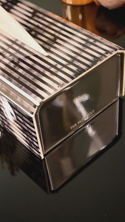 Fluted Marble White: Tissue Box
