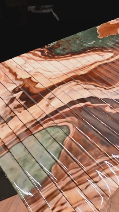 Earth Marble: Flexi Table Runner