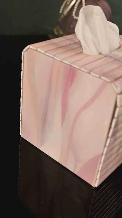 Pink Bloom: Flexi Square Tissue Box