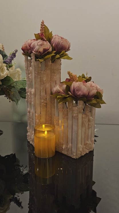 High Low Stone: Long Vase